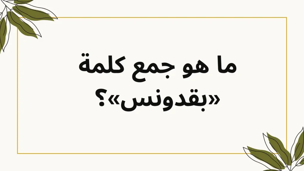 «للعباقرة فقط».. هل تعلم ما هو جمع كلمة "بقدونس" في اللغة العربية؟.. هتتصدم لما تعرف الإجابة!!!!